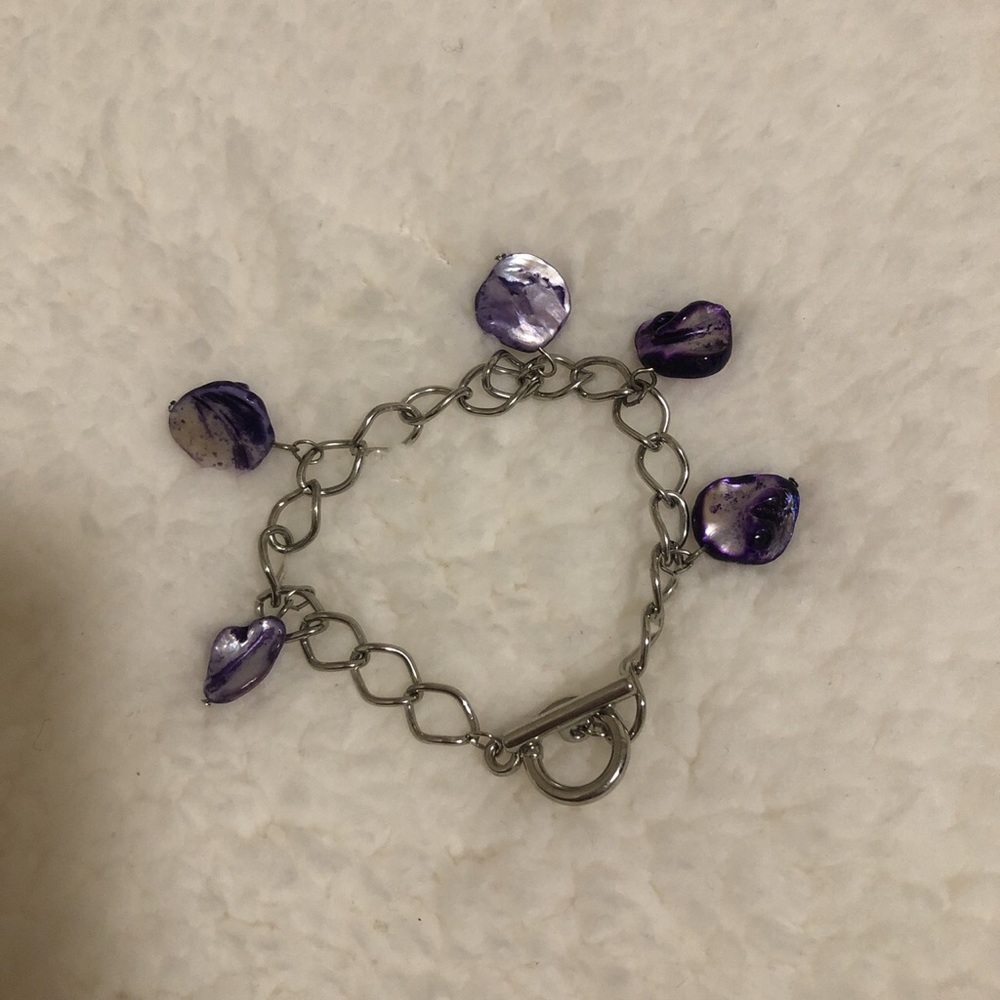 Purple stone bracelet